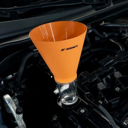 Mishimoto Screw-On Oil Funnel Set, Compatible with Honda, Spill Proof 3-Piece Kit