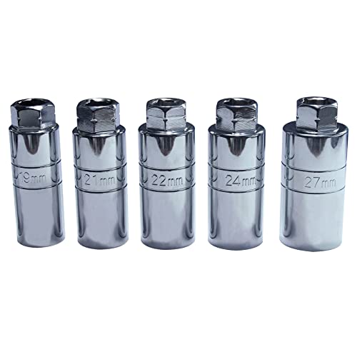 43pc Shock Absorber Strut Nut Go-Thru Socket Set Kit Ratchet Steering Hub Suspension Shock Absorber Nut Removal Tool