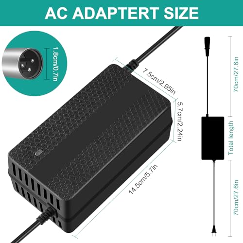 24V 5A Lead-Acid Battery Charger for Lakematic,Pride Mobility, Wheelchair,Drive Medical,Golden Technologies,Shoprider, Jazzy Power Chair, Rascal 200T/500T/301 PC 24BC5000TF-1 EA1065 180 X-CEL