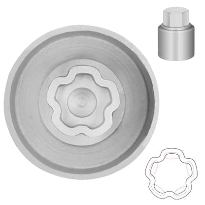 803 Wheel Locking Nut Key for Jeep Renegade Wrangler Cherokee Dodge Journey 2016-2020, 29mm Lock Bolt Inner Dia Anti-Theft Lug Nut Removal Tool - size: 803