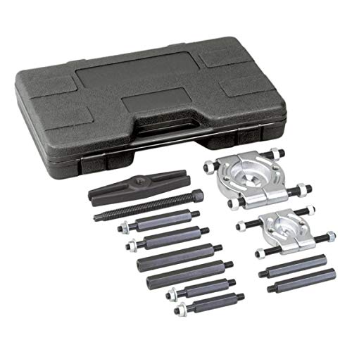 OTC 4518 5-Ton Bar-Type Puller/Bearing Separator Tool Set - Includes 2" and 3" Bearing Splitters, Four Sets of Hex Push-Puller Legs, Bar-Type Puller Head with 9/16" Forcing Screw, and Storage Case - size: 5 Ton