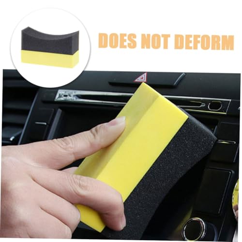 Cabilock 6pcs Tire Shine Applicator Pads Set EVA Foam Car Wash Sponge for Polishing Waxing and Cleaning for Auto Detailing