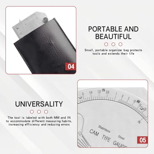 MG-8 Cam-Type Fillet Weld Gauge Stainless Steel Bridge cam Welding Inspection Ruler
