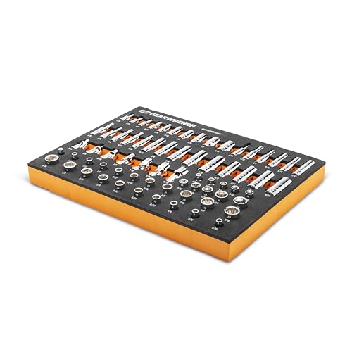 GEARWRENCH 68 Piece 1/4” Drive Master SAE Socket Set in Foam Storage Tray - GWMSSKT14SAE - size: One Size, style: 1/4" Chrome Sockets