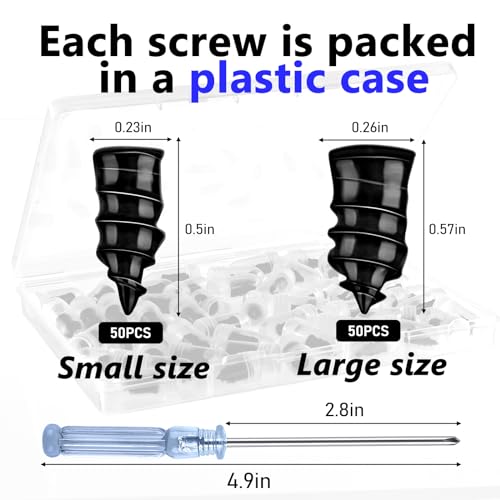 NACHLYNN 100 Pcs Tire Repair Nails Rubber Screw Tool Self-Service Tire Repair Nail Self-Tapping Screw for Car Motorcycle Truck