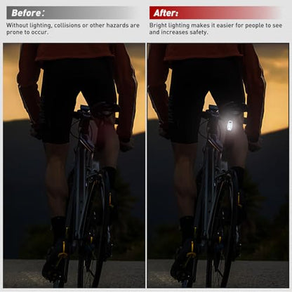 Nilight LED Safety Light 4PCS White Marine Navigation Bike Tail Lights Three Modes Waterproof Reflective Gear Clip On Flash Strobe Indicator Lamp for Night Boating Fishing Cycling Jogging - color: 3LED Safety Light-White