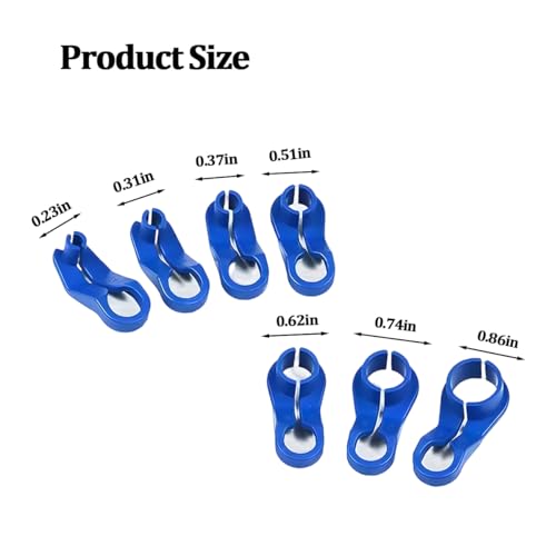 7PCS Car Fuel Line Disconnect Tool Set, 1/4 5/16 3/8 1/2 5/8 3/4 7/8 Inch Transmission AC Line Removal Tool, Fuel Filter Oil Cooler Line Quick Release Disconnect Set, Universal Fit - size: 7PCS