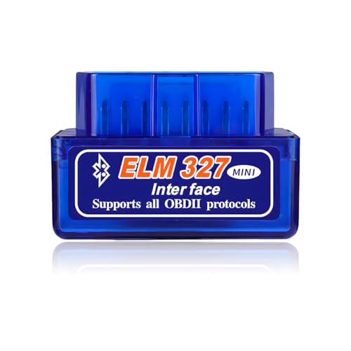 ELM327 OBDII Car Auto Diagnostic Scanner, Mini ELM327 Interface Bluetooth Engine Fault Code Reader, Professional Wireless Failure Detector Compatible with OBD2 Vehicles - color: 1PC