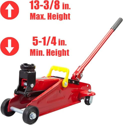 BIG RED Torin Hydraulic Trolley Floor Jack Combo with 2 Jack Stands, 2 Ton Capacity (T82001) - style: 2 ton jacks combo