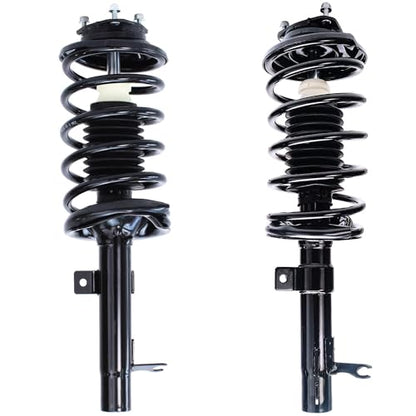 Detroit Axle - Front Struts Kit for Ford 2000-2004 Focus 2 Struts with Coil | Spring 2 Lower Control Arms with Ball Joints 2001 2002 2003 Replacement Suspension Kit - size: 4CQ42852/Big Kit