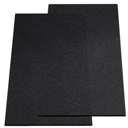 Nexboraque 2 Pack Garage Floor Mat, 60 x 36 Inch Oil Spill Mat for Under Car Driveway Mats with Waterproof Backing, Black Reusable Rubber Mat Garage Mat for Protecting Surfaces
