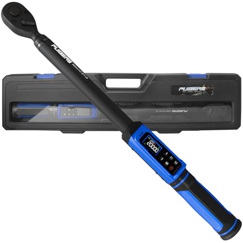 1/2" Digital Torque Wrench 2.2-147.5 Ft.lb/ 3-200 Nm， Digital Electronic Torque Wrench ±1% Accuracy, 5 Units LCD Screen with Buzzer & LED Alarm for Cars,Motorcycles,Bicycle - size: 1/2" 2.2-147.5 FT.LB