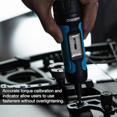 Neiko 10574A 1/4” Drive Torque Wrench Screwdriver Set | 30 Pieces of S2 Steel Philips, Hex, Slotted, and Torx Bits | 10 to 60 Inch-Pounds Torque Adjustment Range | Firearms Accurizing and Gunsmithing
