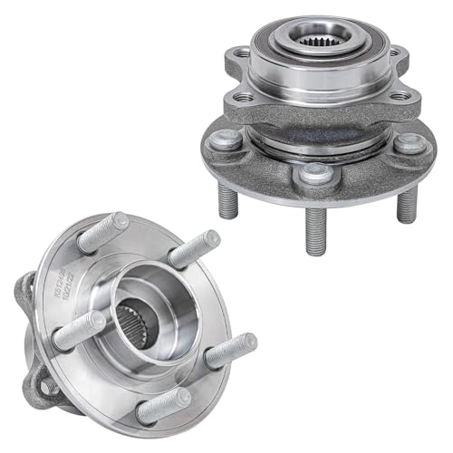 Detroit Axle - 2 Front Wheel Bearing Hubs for 2013-2020 Ford Fusion, Hub Bearing Lincoln MKZ Ford Police Responder SSV Plug-in Hybrid, Replacement Wheel Bearing and Hubs Assembly Set - style: 512498 x2/Pair
