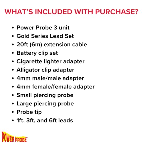 Power Probe 3 Circuit Tester with Lead Set (PP3LS01)