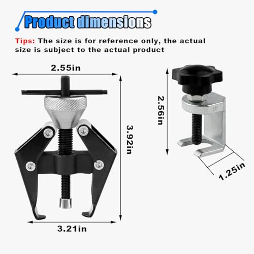 BDZMC Wiper Arm Removal Tool Kit, Adjustable Arm Bearing Remover, Battery Terminal Puller Tool, Windshield Wiper Arm Puller Remove Tools, Battery Terminal & Wiper Arm Repair Tools (2PCS) - size: 2PCS