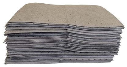 Oil-Dri L90907 15" W x 19" L Universal Heavy Weight Bonded Perforated Pads (50 Mats/Box) - size: 50 Pads/box, style: Heavy Weight