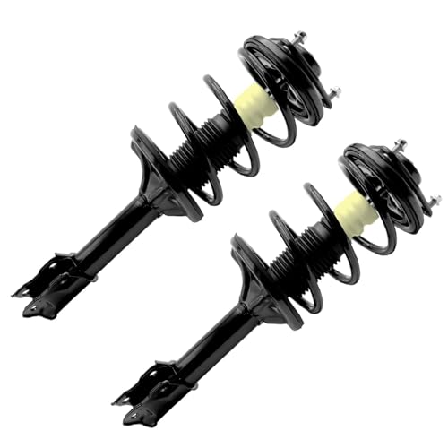 Detroit Axle - 4pc Front Struts Sway Bars for 2003-2006 | Mitsubishi Outlander 2 Struts with Coil Spring Assembly 2 Sway Bar End Links 2004 2005 Replacement Suspension Kit - size: 4QS54084/ sway kit