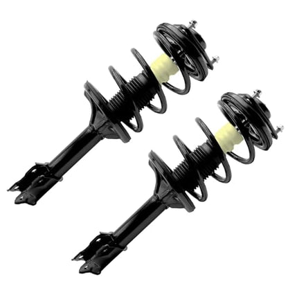 Detroit Axle - 4pc Front Struts Sway Bars for 2003-2006 | Mitsubishi Outlander 2 Struts with Coil Spring Assembly 2 Sway Bar End Links 2004 2005 Replacement Suspension Kit - size: 4QS54084/ sway kit