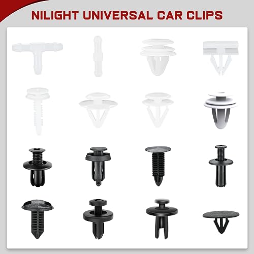 GOOACC 1001PCS Universal Car Clips Mixed Auto Bumper Fender Trim Door Panel Shield Engine Cover Retainer Rivet Push Clips with fastener remover for GM Ford Chrysler Toyota Lexus Honda Acura Dodge Jeep - color: 1000Pcs Mixed Clips + 1 Remover