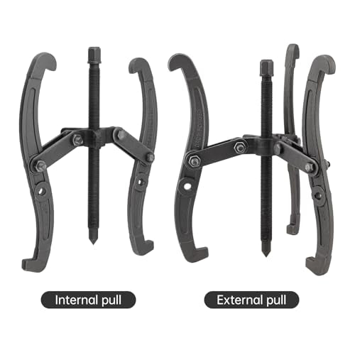 ChgImposs 14 Inch 2 Jaw / 3 Jaw Gear Puller, Multifunction Standard Carbon Steel Bearing Puller with 4 Single Hole Claw Pullers for Car/Mechanical Repairing - size: 14Inch