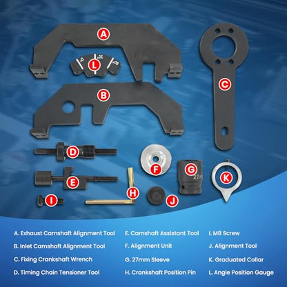 MOCA Engine Timing Alignment Crankshaft Timing Master Tool Engine Timing Tools Kit Compatible with BMW N62 N73 Engines, Fits for 02-06 for 545i, 06-10 for 550i & 650i, 02-05 for 745Li, 2006 for X5