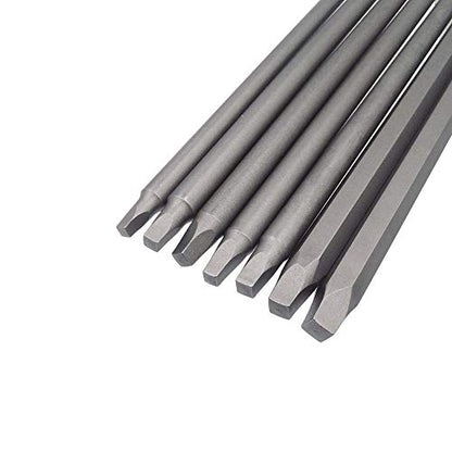 Wolfride Square Head Bits 7PCS Square Head Screwdriver Bits Square Drive Bit Set |5.9 Inch Length SQ1 SQ2 SQ2.5 SQ2.74 SQ3 SQ4 SQ5 - style: Square Head