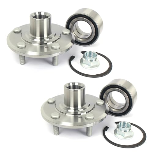 Autoround Pair 29596048 Front Wheel Bearing Hub Assembly fit for 1997-2001 Honda CR-V/Prelude