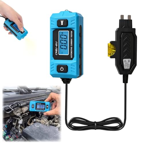 Automotive Circuit Fault Probe Tester, 20A 48V High-Precision Current Tester, Car Circuit Probe Tester, Car Relay Fuse Blade Checker with LED Display and Lighting for Various Vehicles