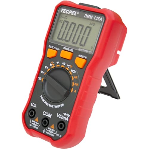 TECPEL DMM-136A Digital Multimeter Auto ranging AC True RMS 3999 Count 3 3/4 Digits