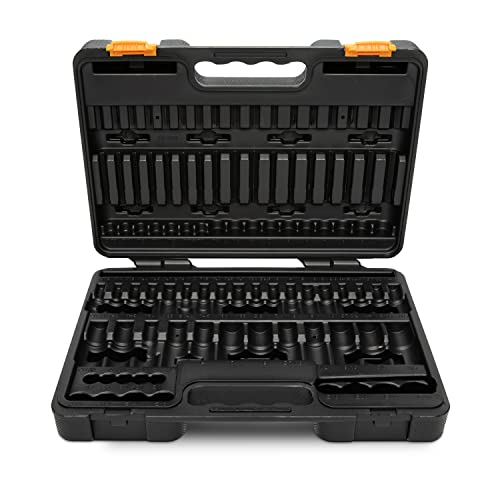 GEARWRENCH 84 Pc. Master SAE/Metric Hex And Torx Bit Socket Set - 80742 (Pack of 2) - size: 84 Piece Set (Pack of 2)