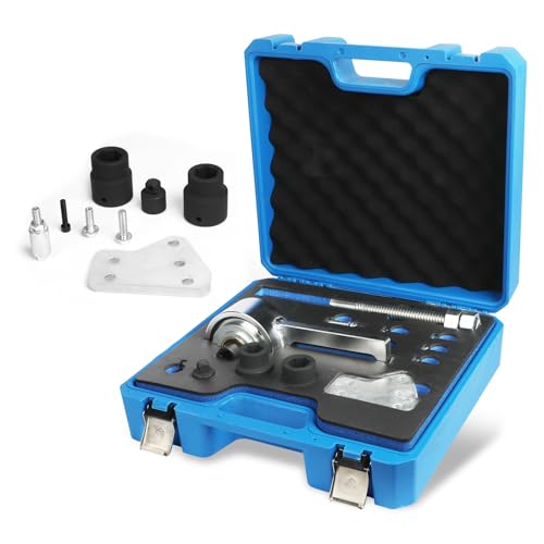Engine Crankshaft Belt Pulley Removal Tool Compatible for Ford 1.0 & 2.0 Ecoboost/Duratec Torque Multiplier Tool with 21mm and 24mm Socket Crankshaft Pulley Tool 1:5 Labor Saving,1/2" Drive 1500Nm