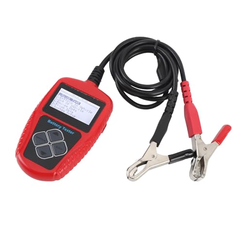 12V Car Battery Tester CCA 100 to 2000 220AH Digital Automotive Load Tester Battery Analyzer Cranking Charging Test Tool with Wide CCA Range and Multifunctional Diagnostics for