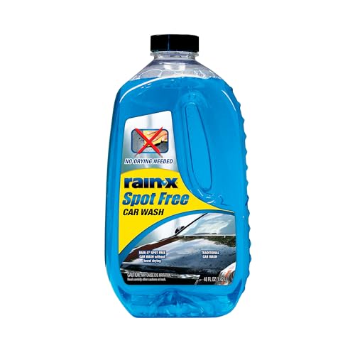 Rain-X 620073 - Car Wash Deep Cleaning, High Foam Soap Provides Spot Free Shine with No Towel Or Hand Drying Needed - Car soap for car cleaning and detailing 48 fl oz - size: 48 Fl Oz (Pack of 1), style: Pack of 1