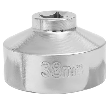 5-Piece 3/8-Inch Drive Oil Filter Wrench Socket Set: 24mm, 27mm, 32mm, 36mm, 38mm