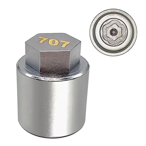 JL 707 for 27mm Nuts, Wheel Locking Nut Key for Jeep (JL) Dodge | Wheel Lock Nut Socket Adapter, Anti-Theft Lug Nut Removal Tool, Anti-Theft Screw Remover, Repair Tool, Tyre Fitting, garage - size: 707
