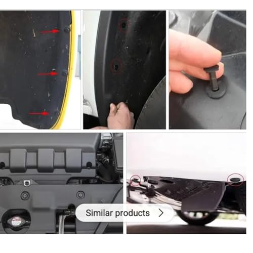 SANDARIO-auto Trim Removal Tool kit-Plastic Clips for Cars -Fender Liner Clips -Bumper Clips-Retainer Clips-Fasteners-Automotive Fastener Clips and Trim Removal Tool Kit