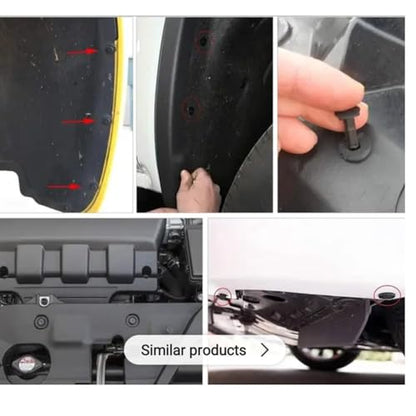 SANDARIO-auto Trim Removal Tool kit-Plastic Clips for Cars -Fender Liner Clips -Bumper Clips-Retainer Clips-Fasteners-Automotive Fastener Clips and Trim Removal Tool Kit