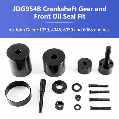 Crankshaft Gear and Front Oil Seal Installer Compatible for John Deere 1039, 4045, 6059 and 6068 Engines Alternative JDG954B