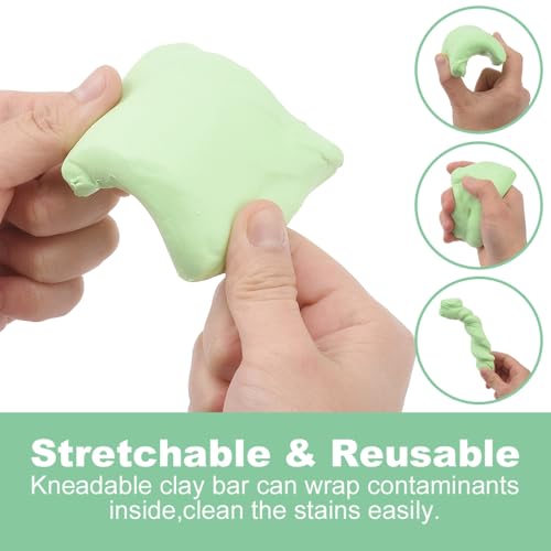 Green Car Clay Bar 3 Pack 100g Premium Grade No Scratch Magic Clay Bars Auto Detailing Cleaner Kit with Washing and Adsorption Capacity for Car Wash Car Detailing Clean, SUV, RV - color: Green