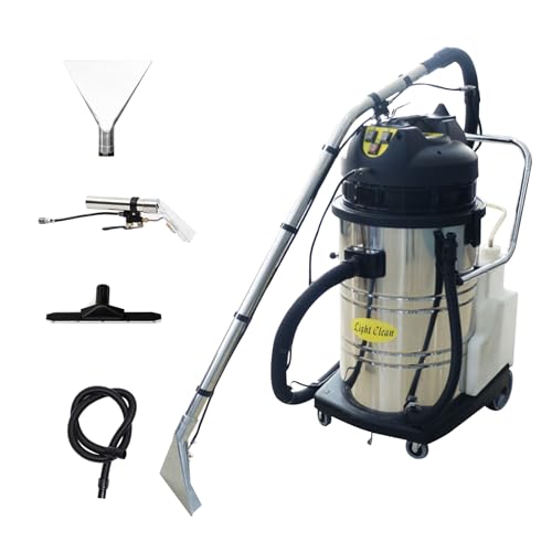 Commercial Carpet Cleaner Machine, 2100W 60L/15.8 Gal Professional 3-in-1 Carpet Spraying Floor Brush Cleaner Extractor Vacuum Washing Machine Portable Carpet Cleaner (Sent in 2 packages) - size: 60L