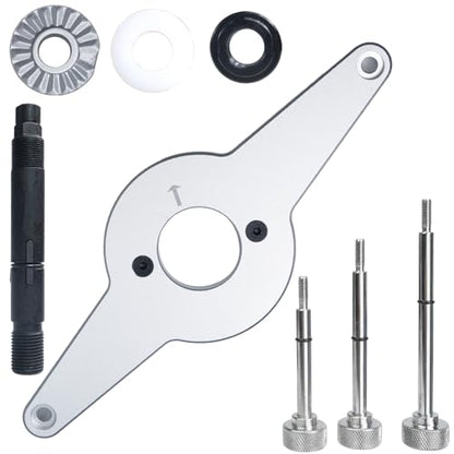 T10531 Vibration Damper Holding Tool Kit, 8PCS Crankshaft Pulley Removal Shock Absorber Compatible with Audi VW Skoda Seat 1.8L & 2.0L 4V TFSI EA888 Engines for Fix the Timing Chain Drive Sprockets