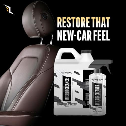 Legendary Interior Cleaner 64oz (Half Gal.) - All Purpose Interior Detailer & Carpet Cleaner for Cars - Safe on Leather, Plastic, Vinyl, Upholstery & Dashboard - UV Protectant - Tough on Stains & Dirt - size: 64 Fl Oz (Pack of 1)