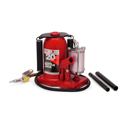 AFF 20 Ton Bottle Jack - Manual & Air Assist Hydraulic Jack for Lifting Heavy Trucks & Equipment - Super Duty - size: 20 Ton Capacity, style: Standard Profile