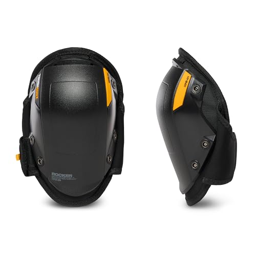 ToughBuilt - Gelfit ™ Rocker Professional Knee Pads - SnapShell ™ Compatible - (TB-KP-G201) - size: Standard Snapshell Rocker (Black)