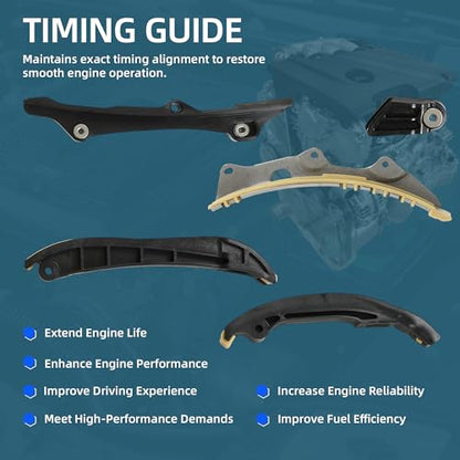 Timing Chain Kit Oil Pump Timing Tool Kit For Jeep Dodge Ram 3.6L 2011-2016 | For Jeep Cherokee Wrangler Dodge Durango Grand Caravan Challenger Ram ProMaster 1500 2500 3500 3.6L V6 2011-2016 5184352AF