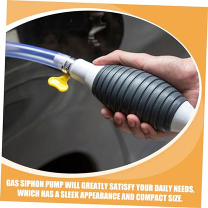 Alipis Siphon Hose Manual Fuel Transfer Pump Kit Hose for Cars Trucks and Boats Durable Construction for Gas Oil and Water Extraction