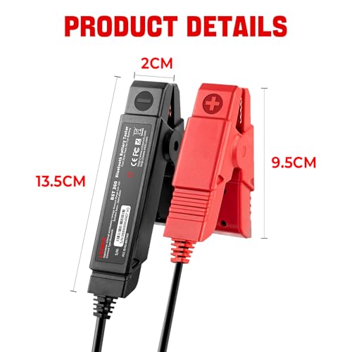 LAUNCH BST 360 Battery Tester, 100-2000 CCA Load Tester Bluetooth Battery Analyzer Cranking and Charging Test for Car Truck Motorcycle ATV SUV Boat Yacht