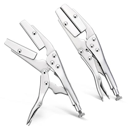 NYXOVA Radiator Hose Clamp Set, 2 Pack 10" Self-Locking Pinch Off Pliers | Pipe Sealing Lock Tool for Automobile Radiator Pipes, Fuel Hoses, Water & Vacuum Lines, Hose Clamp