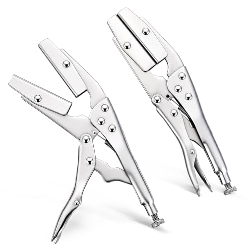 NYXOVA Radiator Hose Clamp Set, 2 Pack 10" Self-Locking Pinch Off Pliers | Pipe Sealing Lock Tool for Automobile Radiator Pipes, Fuel Hoses, Water & Vacuum Lines, Hose Clamp
